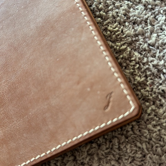 3/$20 Leather passport holder with initial J - Picture 4 of 5